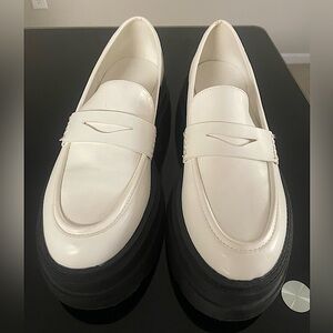 Black and White Chunky Loafers